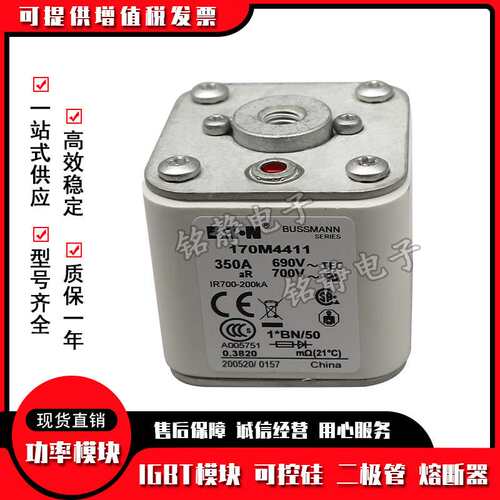 170M4417 170M4418 170M4419巴斯曼保险丝熔断器