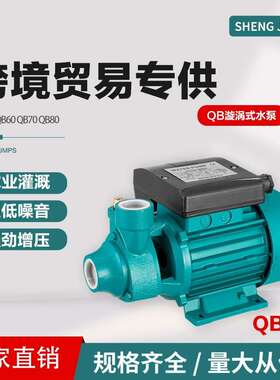 水泵家用220v高扬程QB系列QB60QB70QB80纯铜一寸小型增压泵