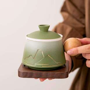 创意陶瓷过滤泡茶杯茶咖两用一体咖啡杯高颜值办公杯茶水分离杯子