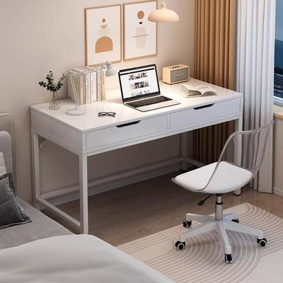 电脑桌台式简约现代书桌带抽屉家用女生卧室简易桌子梳妆台化妆桌