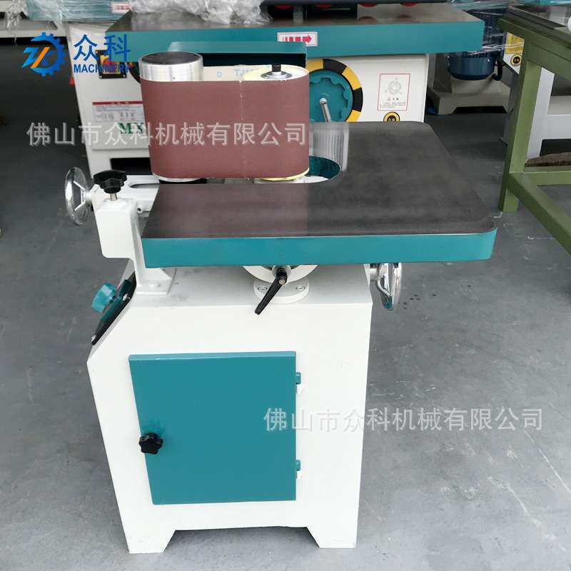立式海棉轮砂光机 木工机械MM2115砂带机 小型台式手动砂光机