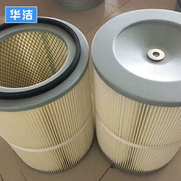 华洁除尘滤芯 防油滤芯空气净化器聚酯纤维除尘滤筒过滤材料厂家