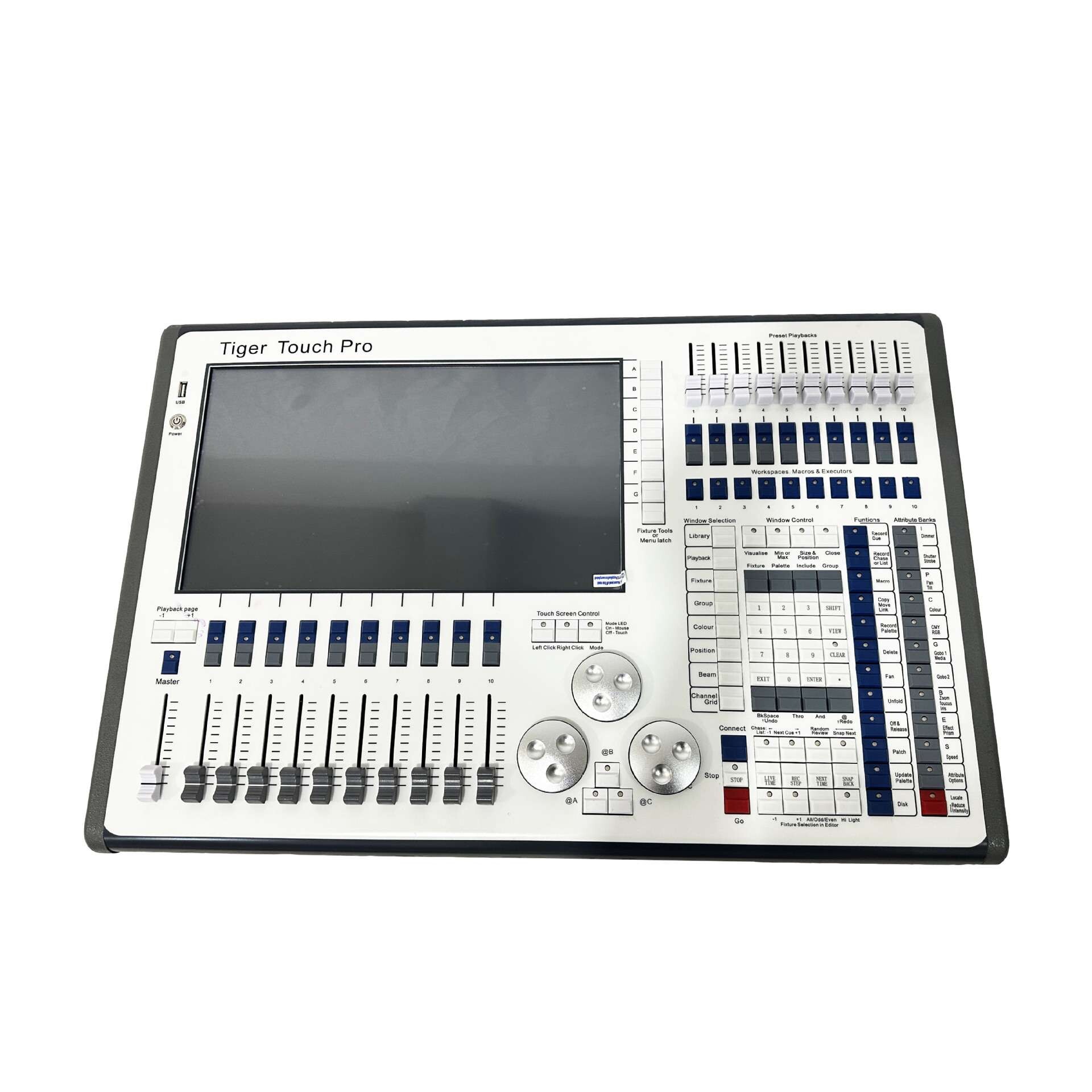 TT老虎控台舞台灯光秀光束灯酒吧智能触屏灯光控制器DMX512调光器