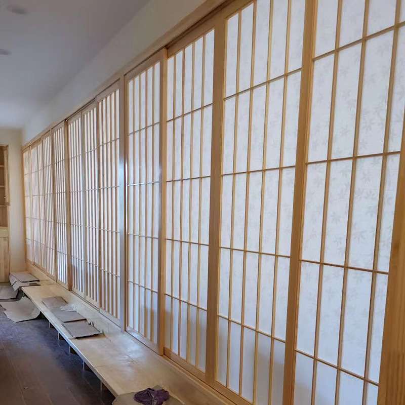 日式推拉门移门门折叠门客厅拉门厨房木门隔断实木榻榻米隔音设计