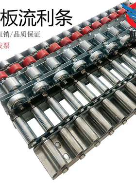 重型金属流利条钢板福来轮滚轮条轴承货架挡边不锈钢滑轨CRON QJA