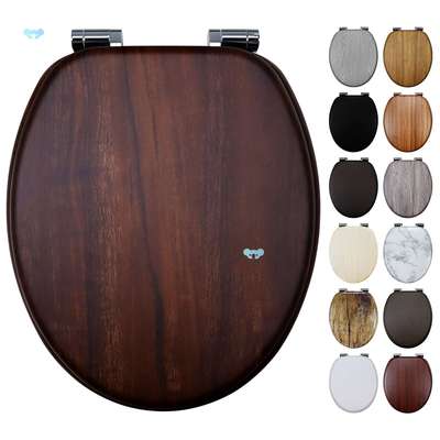 Pure wooden toilet lid wooden general old wooden seat full