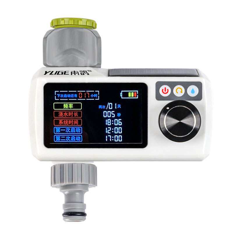 新款雨感彩屏数显浇花器浇水定时器浇水器懒人自动浇水器园艺工具