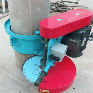 500型管桩切割机 水泥柱子卡箍式切桩机 抱箍式地面桩工切割机