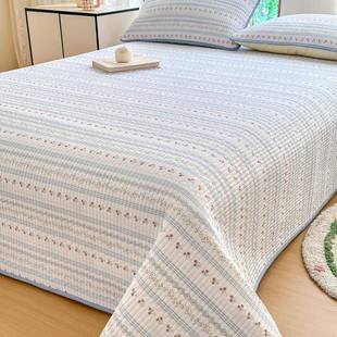 2025春季纯棉床盖三件套a类家用夹棉榻榻米南通家纺全棉床单单件