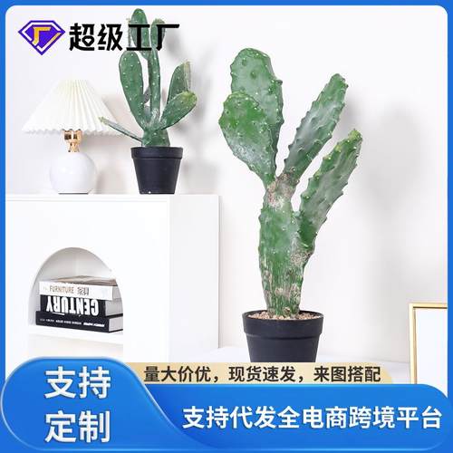 仿真仙人掌沙漠植物假仙人柱盆栽室内家居装饰小摆件沙生景观造景