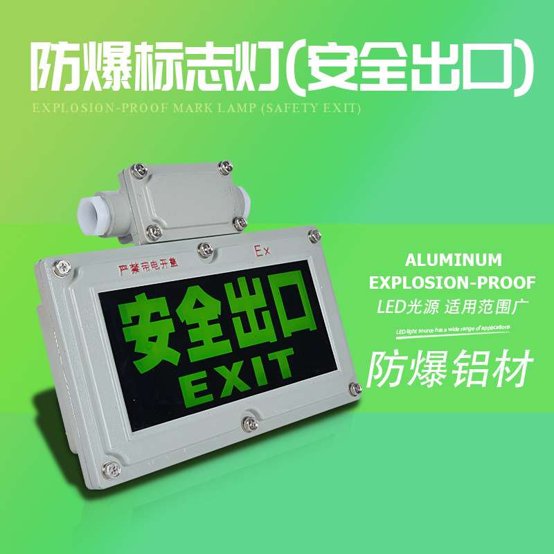 防爆防水疏散标志灯具智能集中控制安全出口自带指示系统24V36V