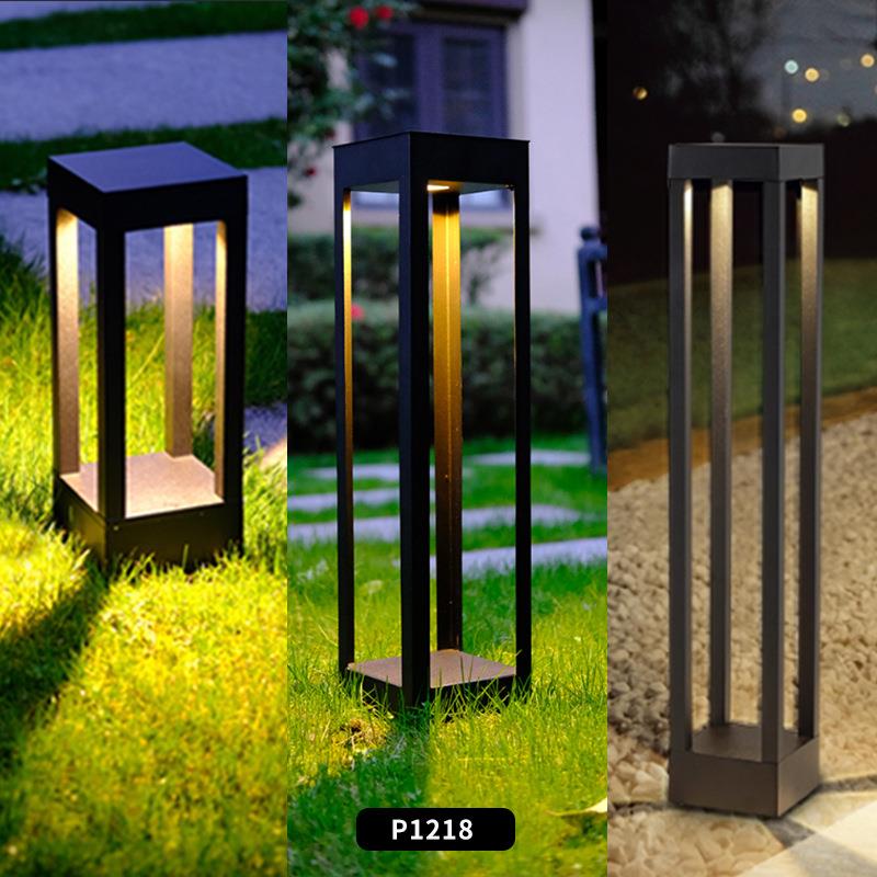 led户外方形草坪灯庭院灯别墅花园公园道路照明路灯市电草地灯