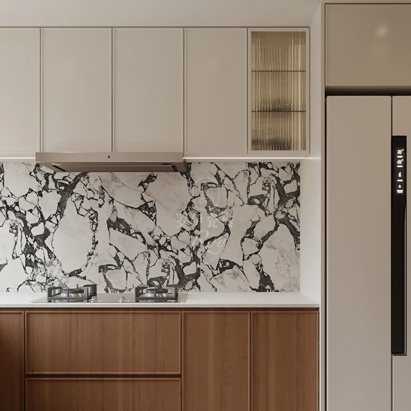 宝格俪黑轻奢大花白大理石瓷砖600x1200卫生间墙砖广东柔光地砖