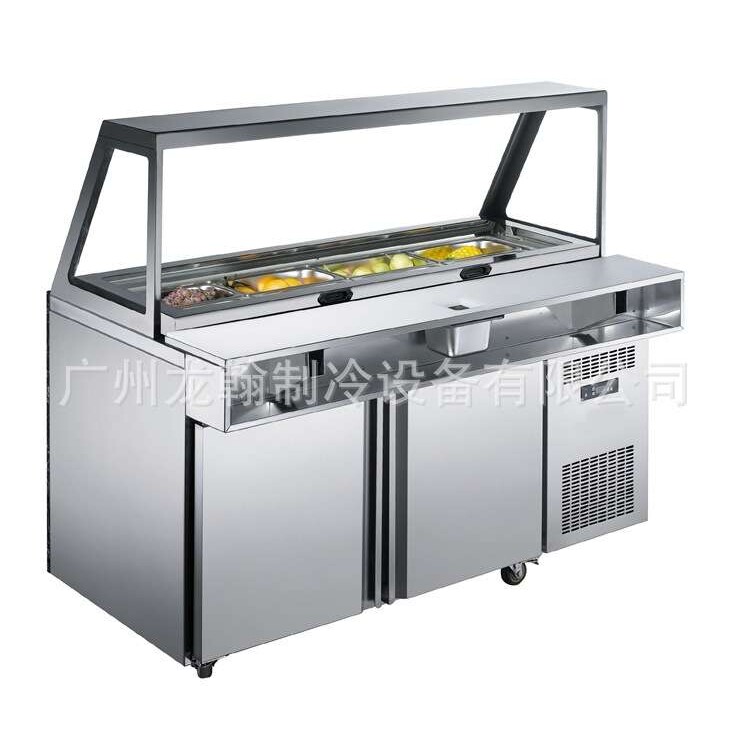 三文治冷藏工作台卧式不锈钢商用冷柜餐饮厨房柜