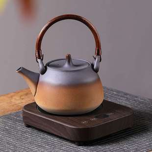 围炉煮茶家用陶壶罐罐茶室内提梁煮茶壶电陶炉侧把大小容量烧水壶