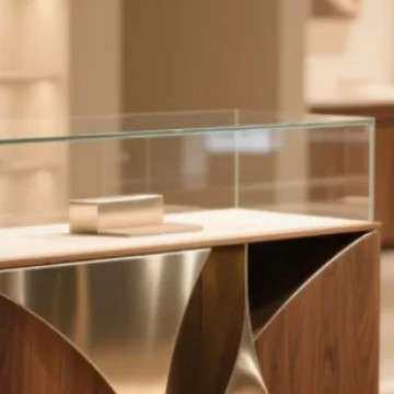 珠宝展示柜展示柜台带LED灯首饰展柜落地金银饰品展示柜不锈钢