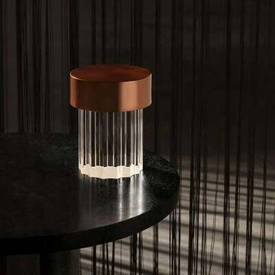 北欧意大利创意柱子LastOrder台灯小夜灯usb可充电移动水晶便携灯