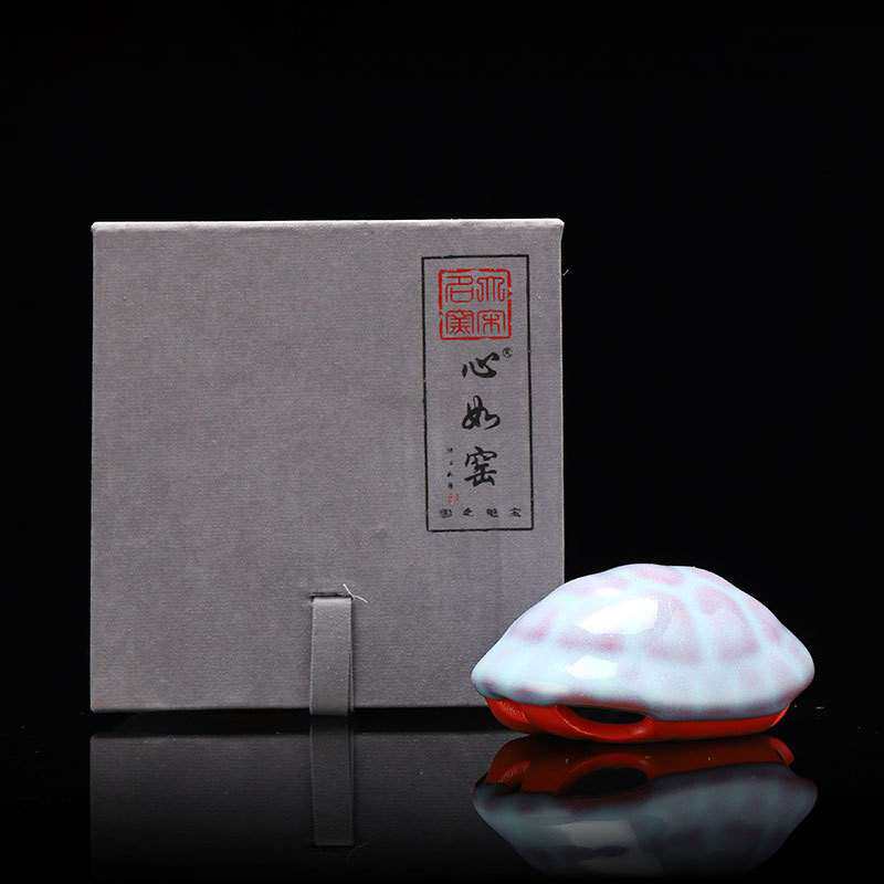 手工招财富甲一方龟壳茶宠摆件可养品精茶玩盖置林心如大师