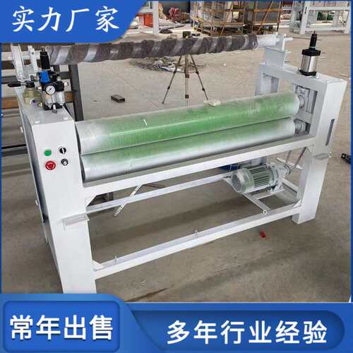 油性胶辊滚筒式双面涂胶机 凹凸面双组份全自动上胶机 木工