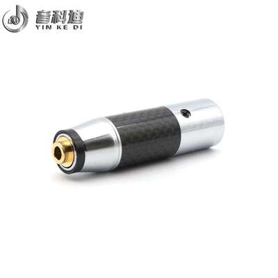 DAC无损解码XLR平衡4芯卡侬转接4.4mm母座 平衡耳放转接头
