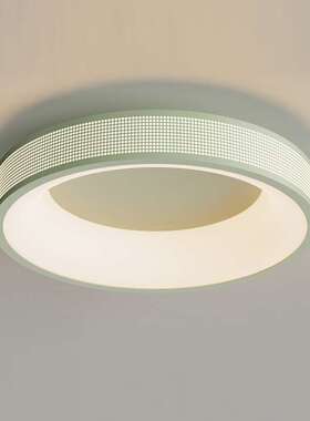 吸顶灯全光谱高显指简约现代绿色卧室灯小清新智能语音遥控led灯