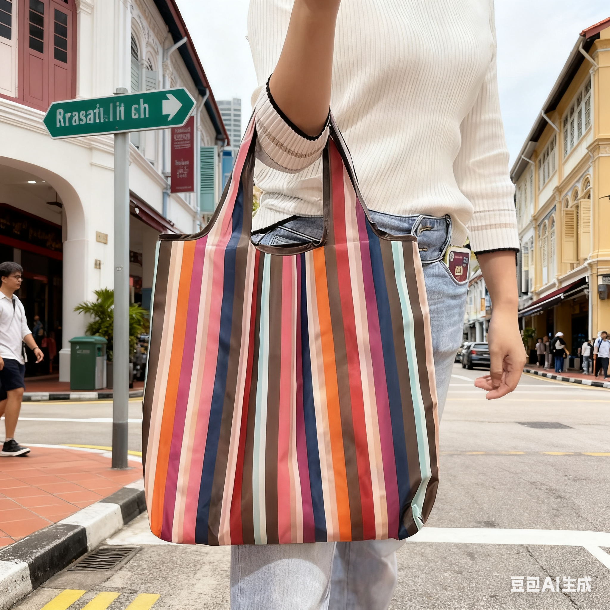 大号中号新加坡手提单肩可折叠环保购物袋卡通旅游买菜包工厂现货,收纳整理,购物袋/环保袋/帆布袋,淘宝优惠券,粉丝福利购,淘宝优惠卷