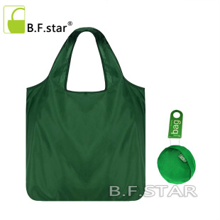 出口韩国可折叠环保轻薄单肩便携大容量手提旅行购物袋买菜包纯色