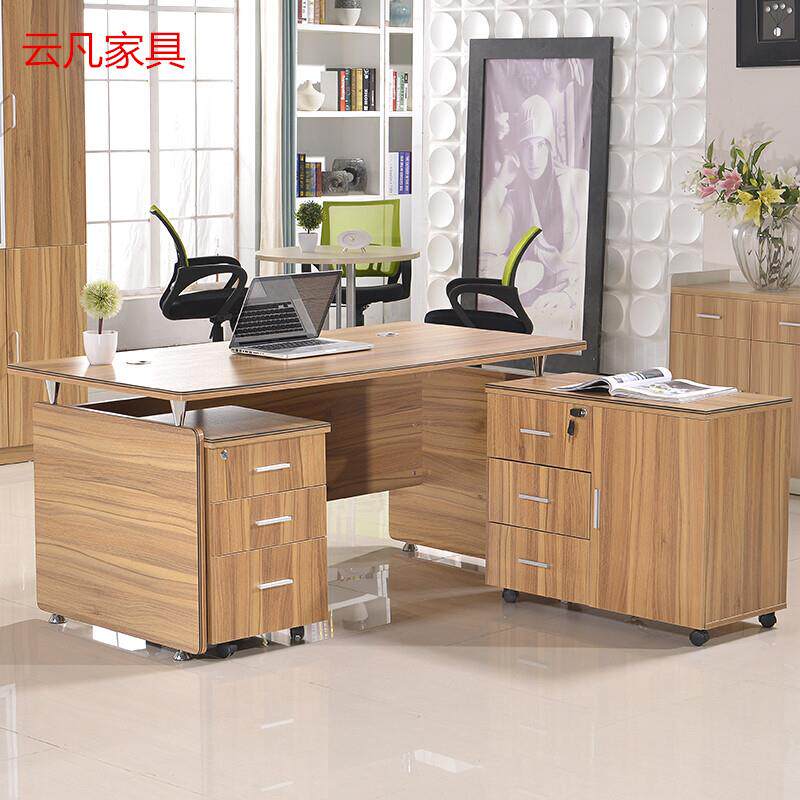 北欧电脑桌家用写字台书桌简约班台办公桌铁艺桌椅组合