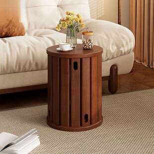 茶几新中式家用圆凳可叠放凳防实木现代登子餐桌凳原木叠叠乐茶几