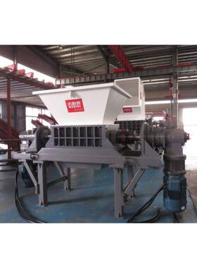 台州厂家WT800双轴撕碎机各种包装桶汽车家电外壳撕碎机