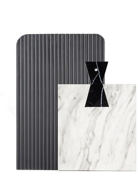 现北北欧黑白大理石纹砧板摆件样板间桌面收纳陈设工艺品家居饰品