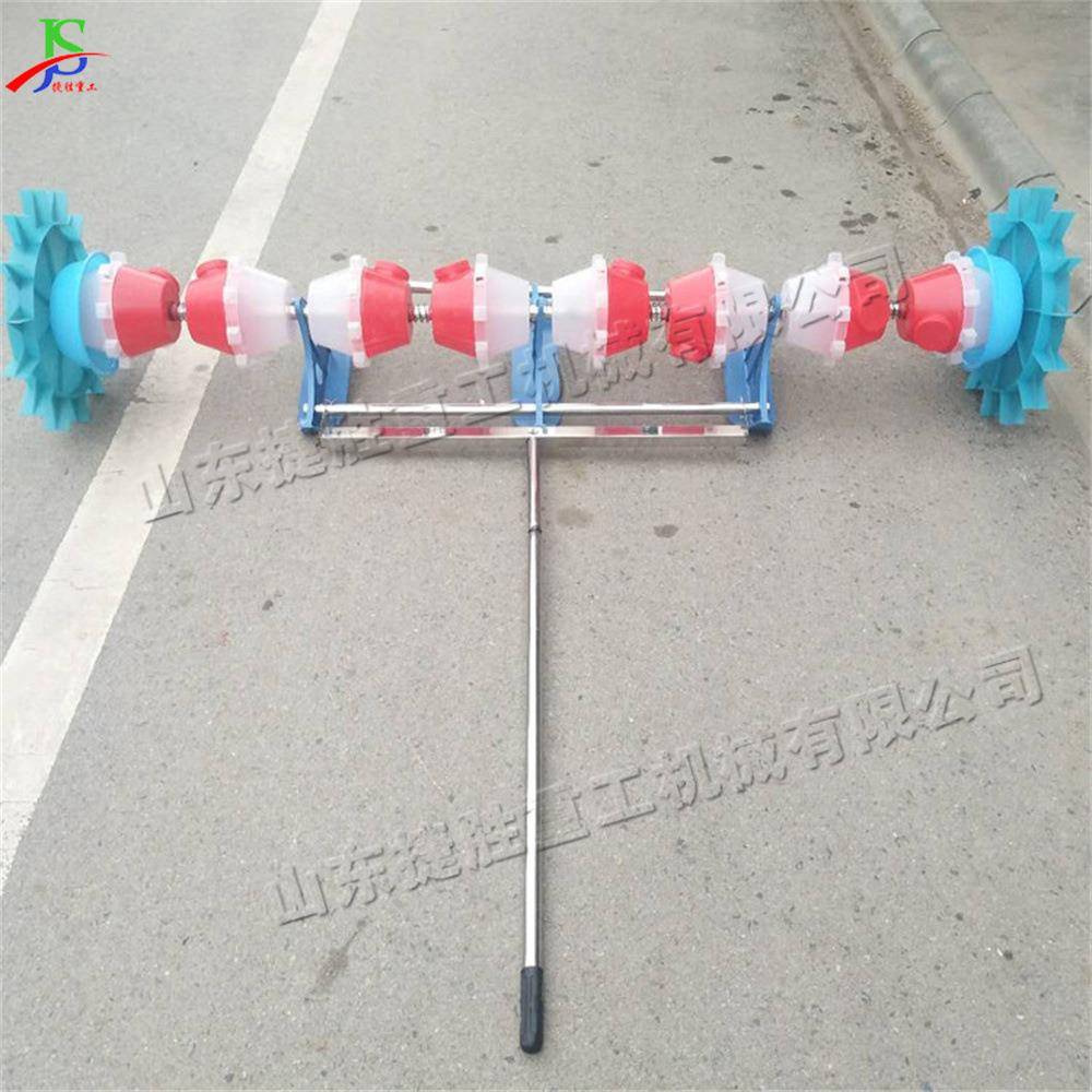 小型水稻插秧播种机 家用手推式水稻直播机 不锈钢材质田地运秧机