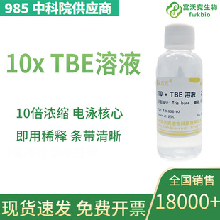10XTBE TBE缓冲液 Tris-硼酸电泳缓冲液 5XTBE溶液 500mL FWKNE