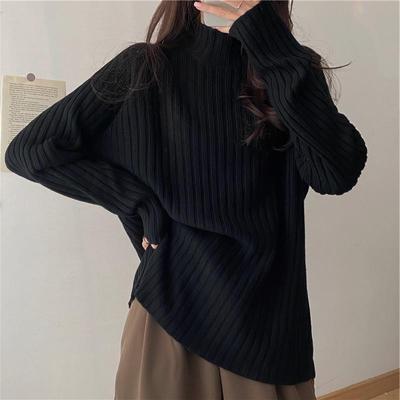 打底衣女内搭高级感可外穿配大衣加厚毛衣女秋冬懒惰风宽松大码胖