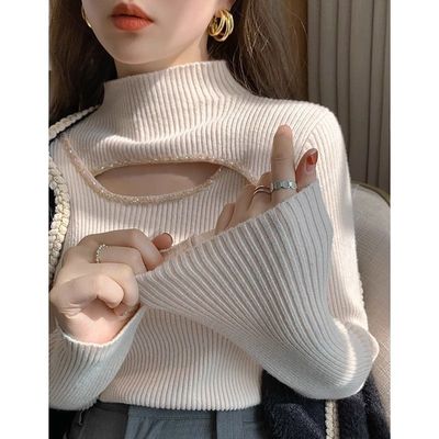 打底衣女内搭高级感可外穿配大衣半高领针织打底衫女2025秋冬新款