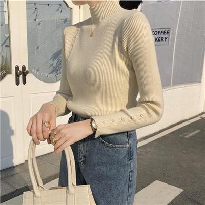 打底衫女2025新款轻奢高级感加厚半高领毛衣女秋冬季新款女生上衣