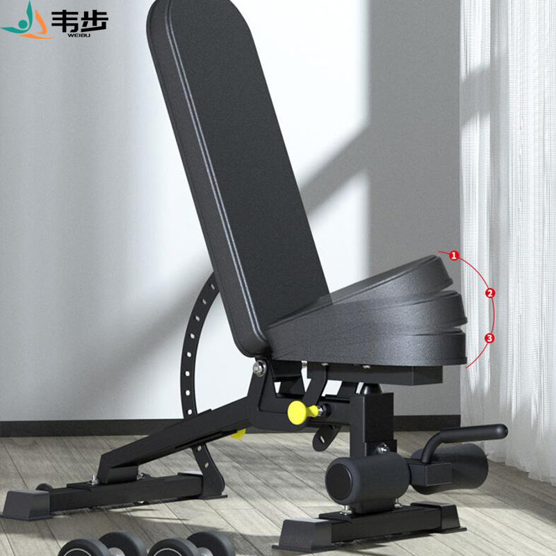 韦步哑铃凳家用杠铃卧推凳折叠男士飞鸟健身椅多功能仰卧起坐健身