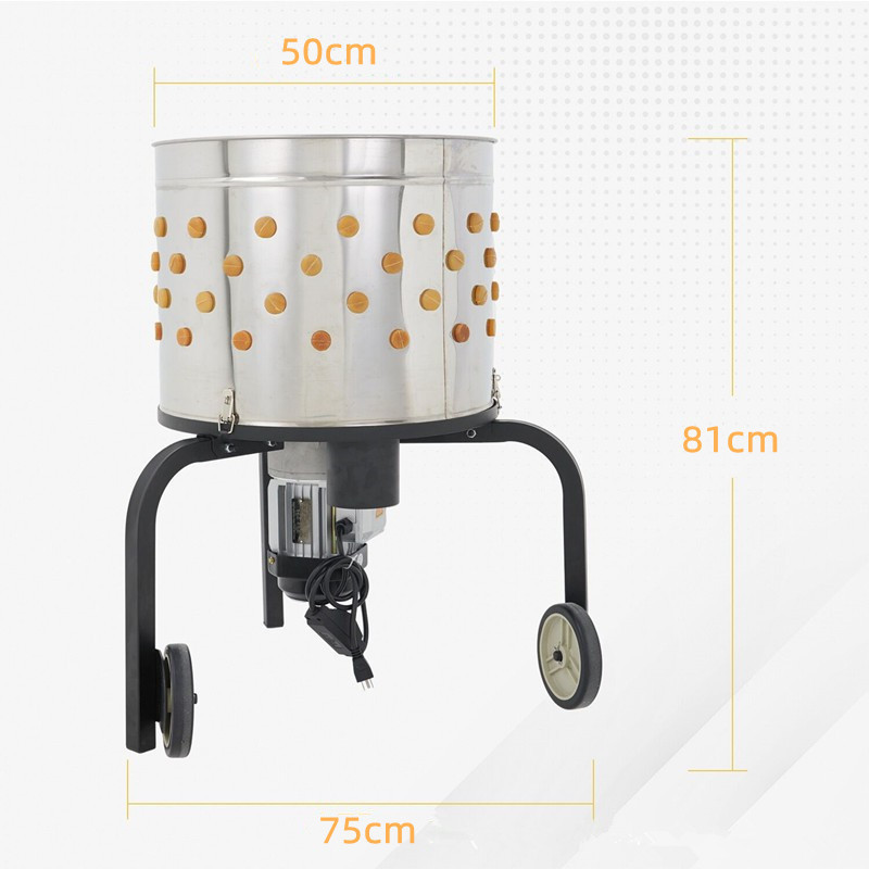 跨境脱毛机鸡鸭鹅小型腿毛机家用快速拔毛器圆筒脱毛机设备