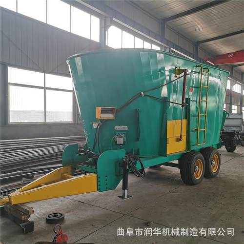 立式14立方TMR拌料机牵引式立式tmr制备机牛羊牧场移动式搅拌车