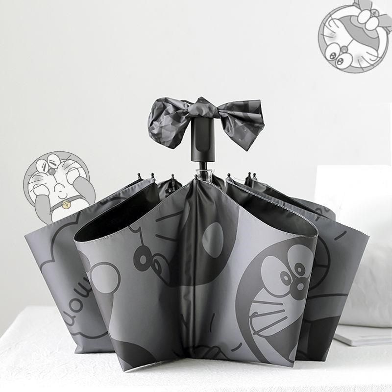 机器猫雨伞女晴雨两用黑胶防晒防紫外线太阳伞遮阳学生折叠自动伞,居家日用,伞,淘宝优惠券,粉丝福利购,淘宝优惠卷