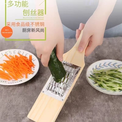 传统木架刨丝器擦丝磨泥切片土豆丝萝H卜丝萝卜条工具粗细可选