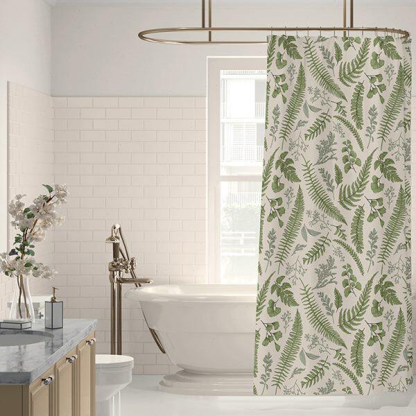 法式奶油风防水加厚浴帘涤纶隔断厕所遮光窗帘浴室高级感淋浴帘