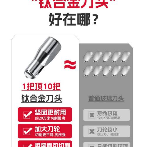 5排轮刀头T型推刀刀笔