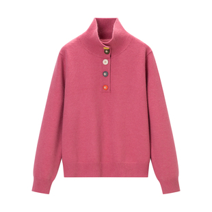 【甜馨专享】秋冬立领长袖毛衣 93120