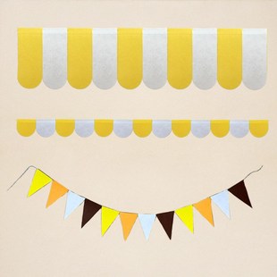 幼儿园小班环创材料m屋檐窗户帘彩旗儿童房门头上边框装饰教室挂