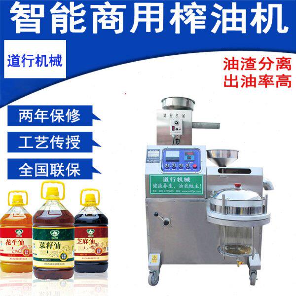 道行流动商用中大型全自动多功能冷热双榨真空过滤一体机榨油机