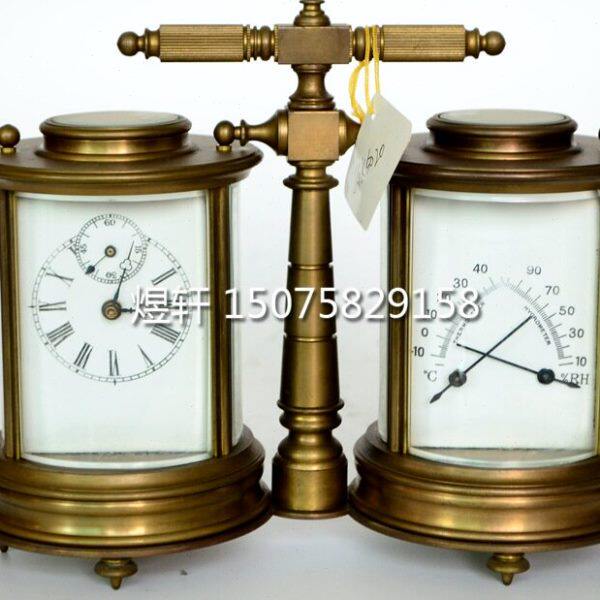 连体铸铜皮套钟表|古典机械座钟|把玩古玩钟表|杂项收藏|仿古董钟