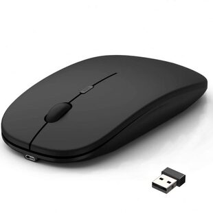 for Wireless Mouse Slim Computer Rechargeable Laptop