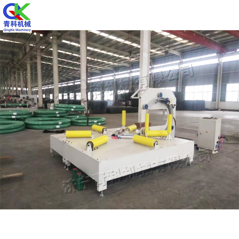 移动卧式缠绕包装机 拉伸膜编织带缠绕机 小型波纹管缠绕打包机