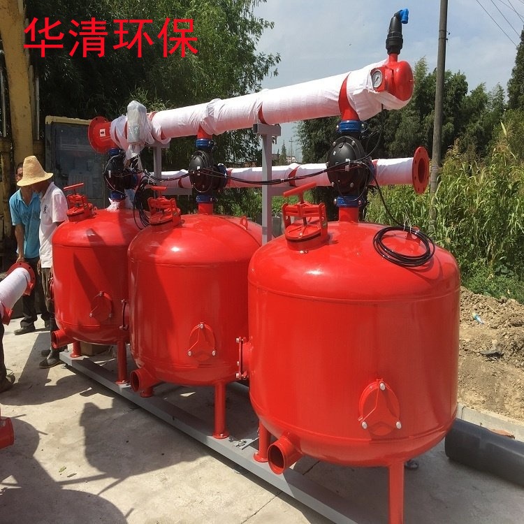 新疆农业灌溉过滤器 多罐并联循环水浅层砂过滤器水处理砂滤装置